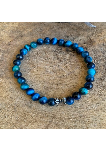 Sertifikalı Doğaltaş Mavi Kaplangözü Bileklik