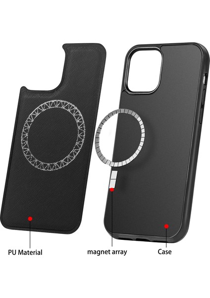 iPhone 12 Pro Max Için Mermer Desenli Koruyucu Telefon Kılıfı - Siyah (Yurt Dışından) modelleri