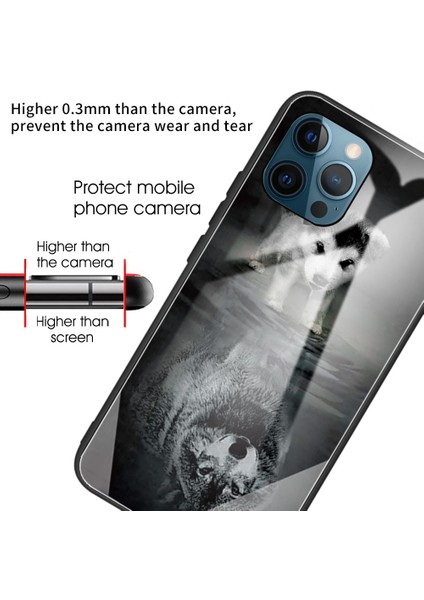 iPhone 13 Pro Için Desenli Darbeye Dayanıklı Koruyucu Telefon Kılıfı - Gri/siyah (Yurt Dışından) fırsatları