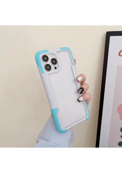 iPhone 12 Pro Max Için Koruyucu Telefon Kılıfı - Açık Mavi (Yurt Dışından) fırsatları