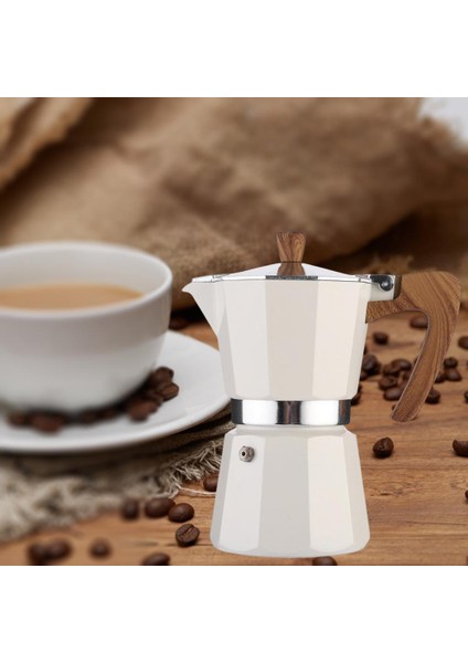 Soba Top Coffee Espresso Maker Brewer Küba Moka Kahve Pot Beyaz 300ML (Yurt Dışından)