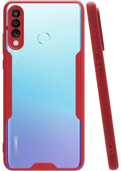 Huawei P30 Lite Tam Korumalı Renkli Kenarlı Parfe Kılıf Ekran Koruyucu