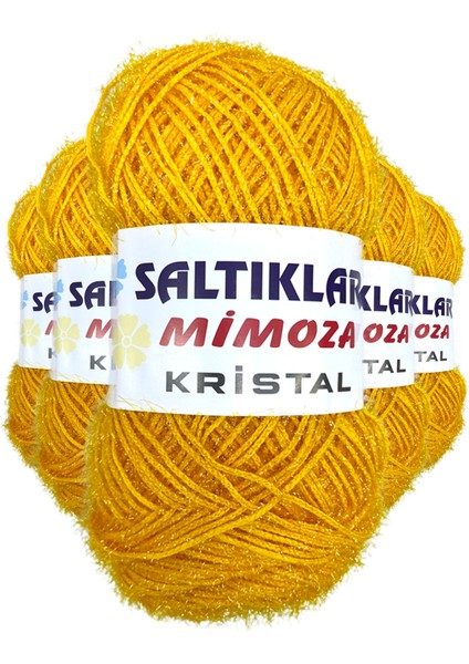 5 Adet Mimoza Kristal Işıltılı Şal Patik Yelek Ipi 75