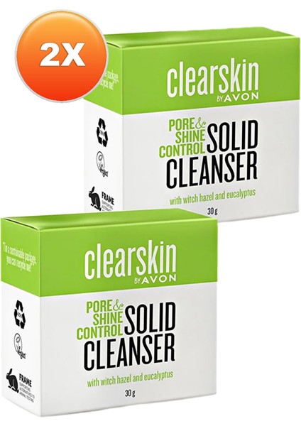 Clearskin Parlama Karşıtı Cadı Fındığı Ve Okaliptüs Özleri Ve Salisilik Asit Içeren Sabun 30 Gr. Ikili Set