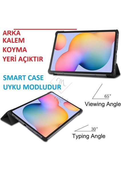 Samsung Galaxy Tab S8 Ultra/S9 Ultra/S10 Ultra Kılıf PU Deri Smart Standlı Case X900 X910 X920