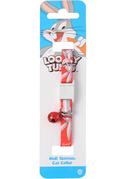 Bugs Bunny Boyun Tasması 1 cm Kırmızı