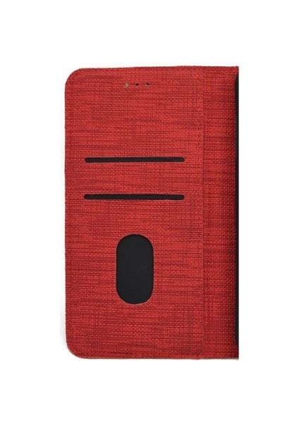 Xiaomi Redmi Note 10 Pro Max Kılıf Kartvizitli Exclusive Spor Cüzdan Kırmızı
