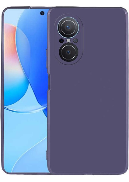 Casestreet Huawei Nova 9 Se Kılıf Mat Kamera Korumalı Soft Premier Silikon+Nano Glass Lacivert