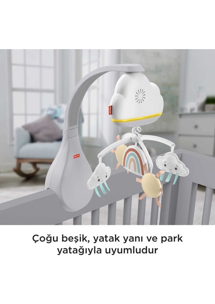 Mutlu Gökyüzü Dönence, Masa Üzerinde Kullanıma Uygun Uyku Yardımcısı Ve Bebek Odası Ses Makinesi, Yenidoğanlar, Bebekler Ve Yürüme Çağındaki Çocuklar Hbp40