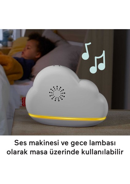 Mutlu Gökyüzü Dönence, Masa Üzerinde Kullanıma Uygun Uyku Yardımcısı Ve Bebek Odası Ses Makinesi, Yenidoğanlar, Bebekler Ve Yürüme Çağındaki Çocuklar Hbp40