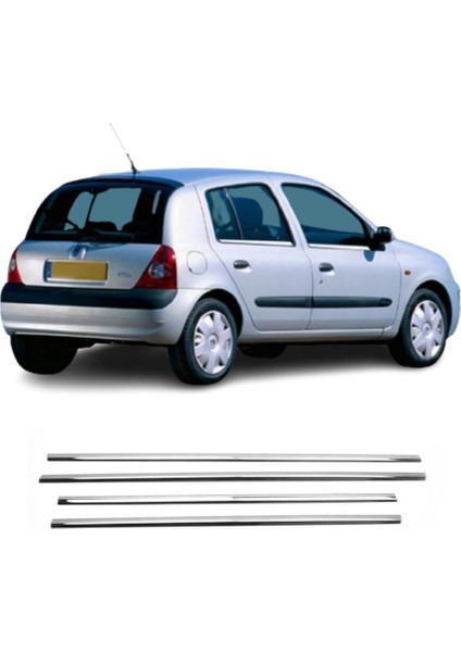 Alminox Oto Renault Clio 2 Hb Cam Çıtası 4 Parça 1999 2006 fiyatları