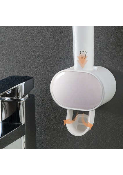 Otomatik Diş Macunu Dispenseri - Beyaz (Yurt Dışından)