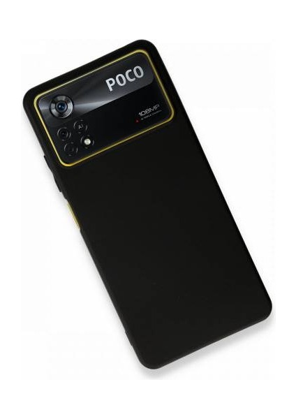Xiaomi Poco X4 Pro 5g Kılıf Silikon Siyah + Temperli Kırılmaz Cam Ekran Koruyucu