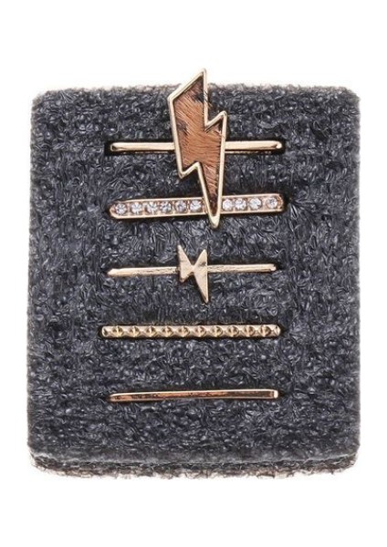 Universal 20 - 22mm Uyumlu Kordon Kayış Süsü Lightning Gold