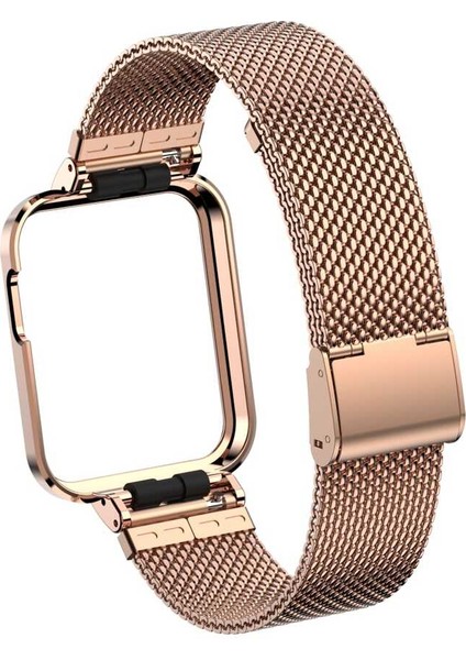 Xiaomi Redmi Watch / Mi Watch Lite Metal Hasır Kordon Kayış KRD-59 Siyah indirimleri