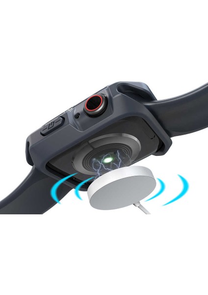 Apple Watch Seri 42mm Sert PC + Silikon Kasa Koruyucu Gard 08 Mavi indirimleri