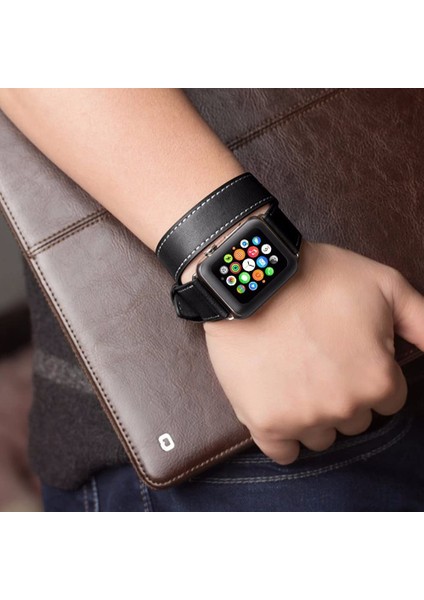 Apple Watch Seri 44mm Sert PC Ekran Koruyucu Gard 07 Lacivert modelleri