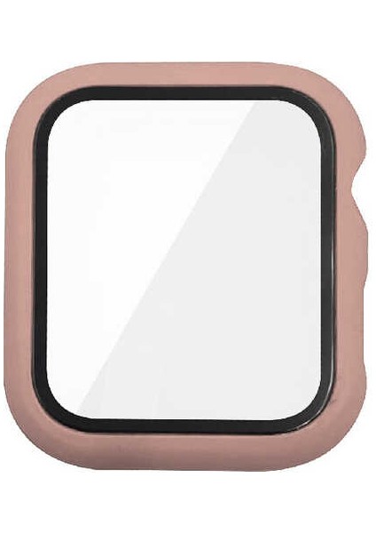 Apple Watch Seri 40mm Sert PC Ekran Koruyucu Gard 07 Pembe