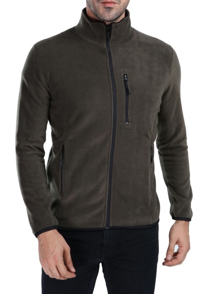 Ghassyco. Erkek Tam Fermuarlı Polar Ceket