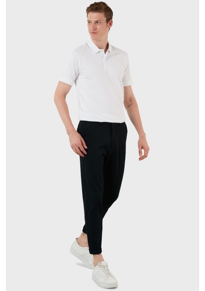 Pamuklu Regular Fit Düğme ve Fermuarlı Polo T Shirt Erkek Polo EX601 fırsatları