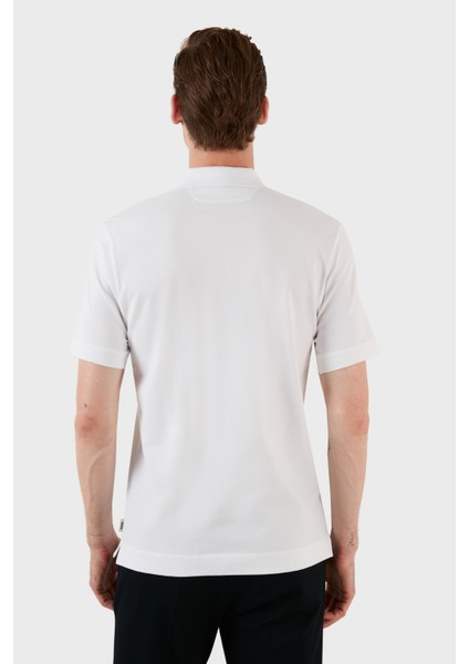 Pamuklu Regular Fit Düğme ve Fermuarlı Polo T Shirt Erkek Polo EX601 indirimleri