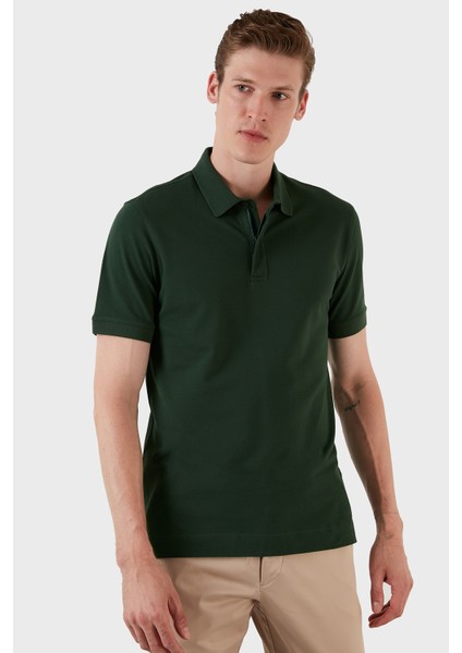 Pamuklu Regular Fit Düğme ve Fermuarlı Polo T Shirt Erkek Polo EX601 fiyatları