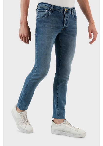 Normal Bel Slim Fit Pamuklu Jeans Erkek Kot Pantolon 629J018001 modelleri