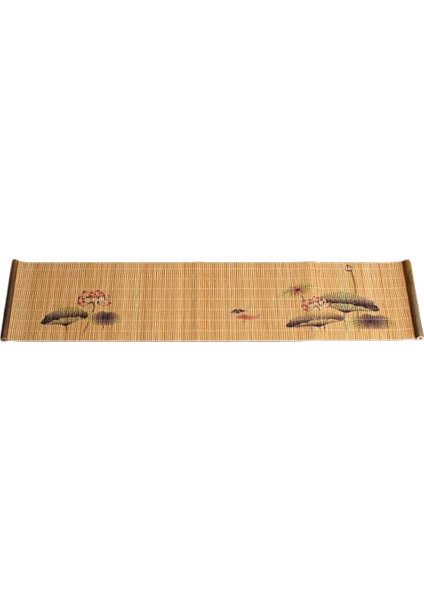 Dikdörtgen Bambu Çay Mat Isı Yalıtımlı Çay Perde Ev Masa Dekor - Lotus # 1 (Yurt Dışından) fiyatları