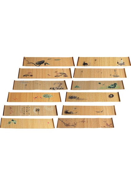 Çin Bambu Ahşap Çay Paspasları Masa Koşucu Çay Kupası Mat Lotus #1 (Yurt Dışından) modelleri