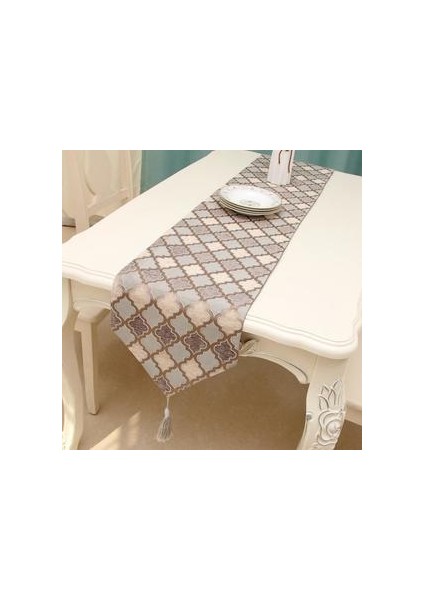 Lüks Masa Koşucu Masa Koşucu Düğün Parti Geometrik Masa Örtüsü Yatak | Masa Koşucular (32 * 180 Cm) (Yurt Dışından)