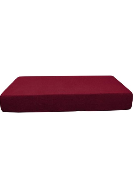 Polyester Sofa Kanepe Tezgahı Yastık Kapak Koruyucu Şarap Kırmızı Boyutlu S (Yurt Dışından)