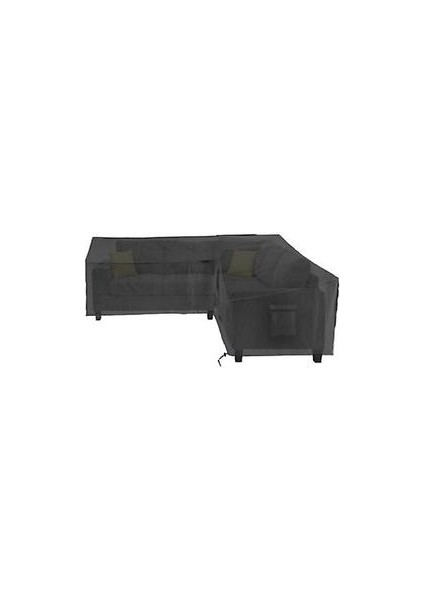 Açık Bahçe Mobilyaları Toz Kapağı, Köşe Mobilya Kapağı, L Şekli (L Şekli 215x215x87cm) (Yurt Dışından)