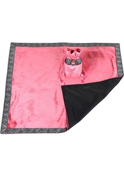 26 "X 26 Tarot Masa Örtüsü Çanta Sunak Kehanet Kartları Kare Bez Pembe + Masa Örtüsü (Yurt Dışından) fiyatları