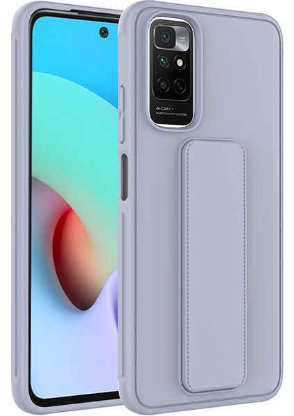 Xiaomi Redmi Note 11 Global Kılıf Standlı Mat Yüzey Kamera Çıkıntılı Ince Tasarım Kapak