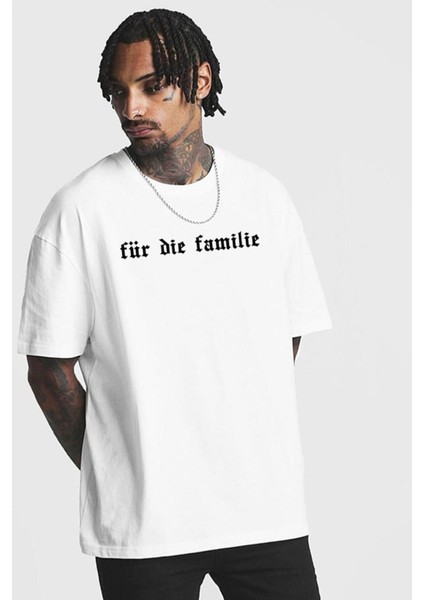 Blackrock Oversize Für Di Familie Baskılı Bisiklet Yaka  T-Shirt