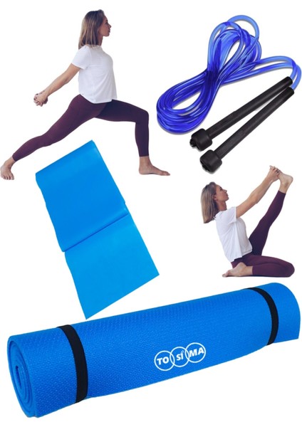 Pilates Minderi Yoga Minderi Pilates Matı Set Yoga Matı 3 Parça Özel Set