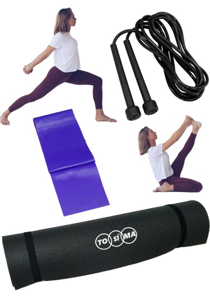 Pilates Minderi Yoga Minderi Pilates Matı Set Yoga Matı 3 Parça Özel Set