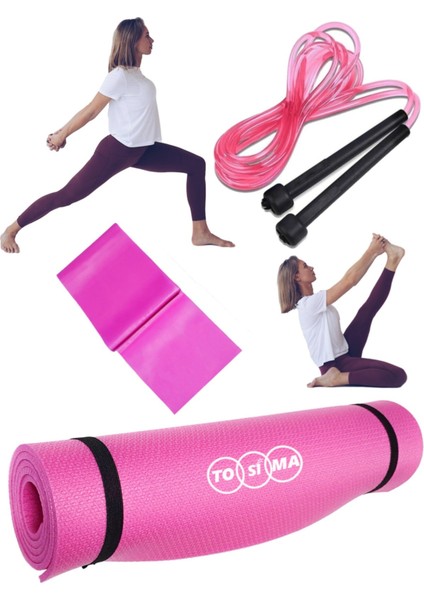 Pilates Minderi Yoga Minderi Pilates Matı Set Yoga Matı 3 Parça Özel Set