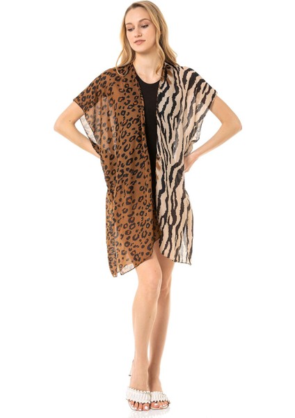 Saria Moda Saria Mood Leopar Zebra Desen Pareo