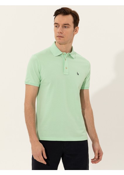 Erkek Su Yeşili T-Shirt 50250189-VR048