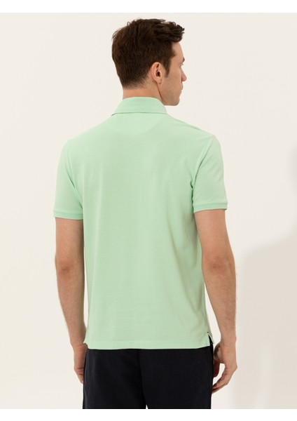 Erkek Su Yeşili T-Shirt 50250189-VR048