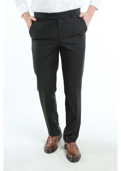 Intersivin Klasik Kesim Siyah Erkek Kumaş Pantolon fiyatları
