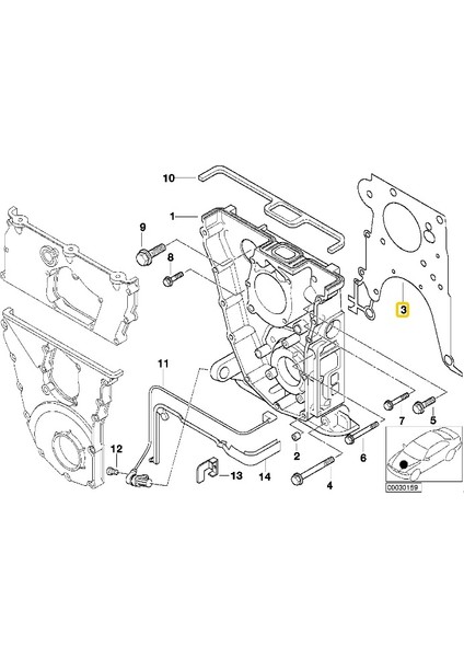 Bmw Uyumlu M42 M43 ve M44 Motor Elring Ön Kapak Contası 11141743032 fırsatları