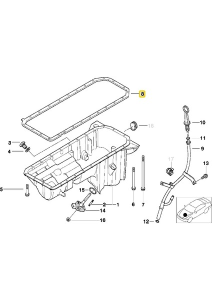 Bmw Uyumlu M50 M52 M54 Motor Alt Karter Contası 11131437237