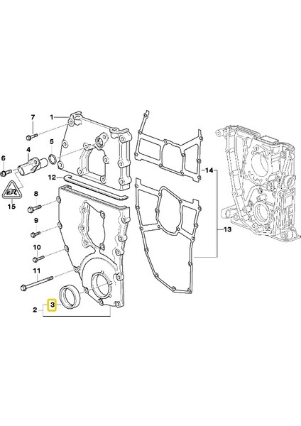 Bmw Uyumlu N42 N43 N44 Motor Krank Ön Keçesi 11141439570 - 11141308342