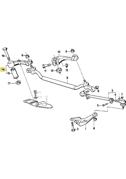 Bmw Uyumlu E23 E24 E28 E31 E32 ve E34 Ayd S Rot 32211136450 indirimleri