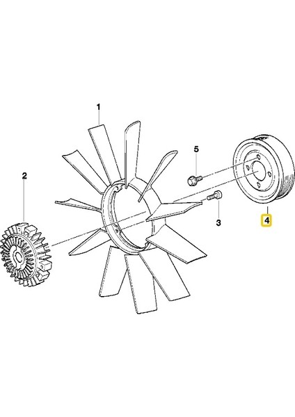 Bmw Uyumlu M52 M54 Motor Febi Devirdaim Pompa Kasnağı 11511436590 modelleri