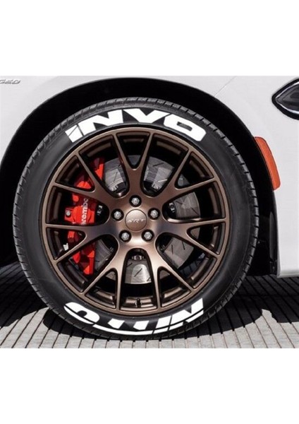 Nitto Invo Beyaz Kalıcı Lastik Yazısı Nitto Invo Sticker 4 Kit
