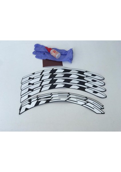Nitto NT555 Beyaz Kalıcı Lastik Yazısı Nitto NT555 Sticker 4 Kit