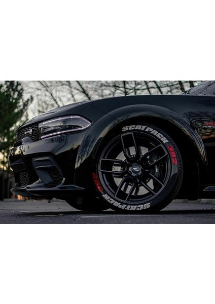 Scatpack 392 Beyaz Kalıcı Lastik Yazısı Scatpack 392 Sticker 4 Kit